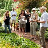 Photo of teacher trainees in the Perennial Garden