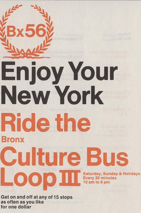 A pamphlet in black and orange that reads 