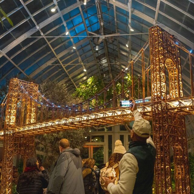 The wait is over and your seasonal plans are set—Holiday Train Nights tickets are NOW on sale! 🎟🎄🍹
 
Make a night of it at the garden as the Holiday Train Show lights up after dark, and the colorful glow of the Haupt Conservatory brings the holiday spirit under glass. Bop along to your favorite holiday classics and seasonal pop hits in the Locomotive Lounge, grab a drink and a bite for purchase to warm up with holiday treats, and don’t miss hands-on gingerbread fun on offer to make your outing that much more memorable.
 
With nights for all ages AND 21+ events on the calendar, it’s a picture-perfect outing whether you’re visiting with family or enjoying a night on the town with friends. Hit the link in our bio to get your tickets squared away.
 
#HolidayTrainNights #HTSNYBG